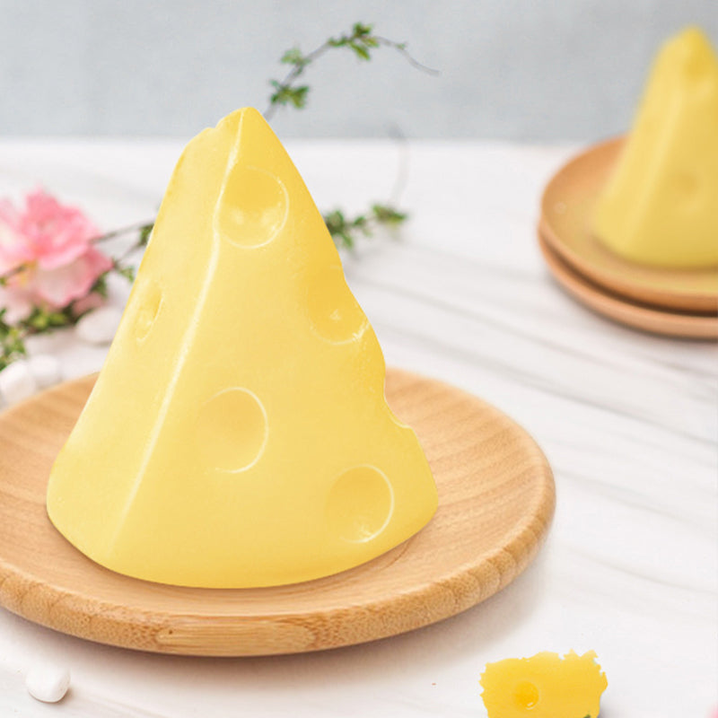 1Pc Cheese Cleansing Soap Anti Mites Pore Mini Remove Acne Cheese Facial Soap Oil Control Brighten Skin