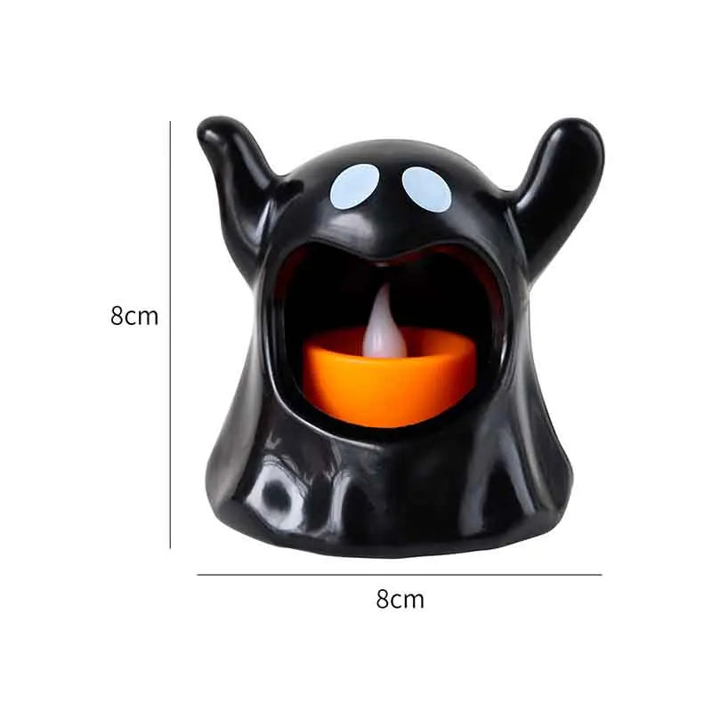 New Halloween Ghost Lamp With LED Flameless Candles Decorative Halloween Party Ghosts Horror Atmosphere Props Decoration