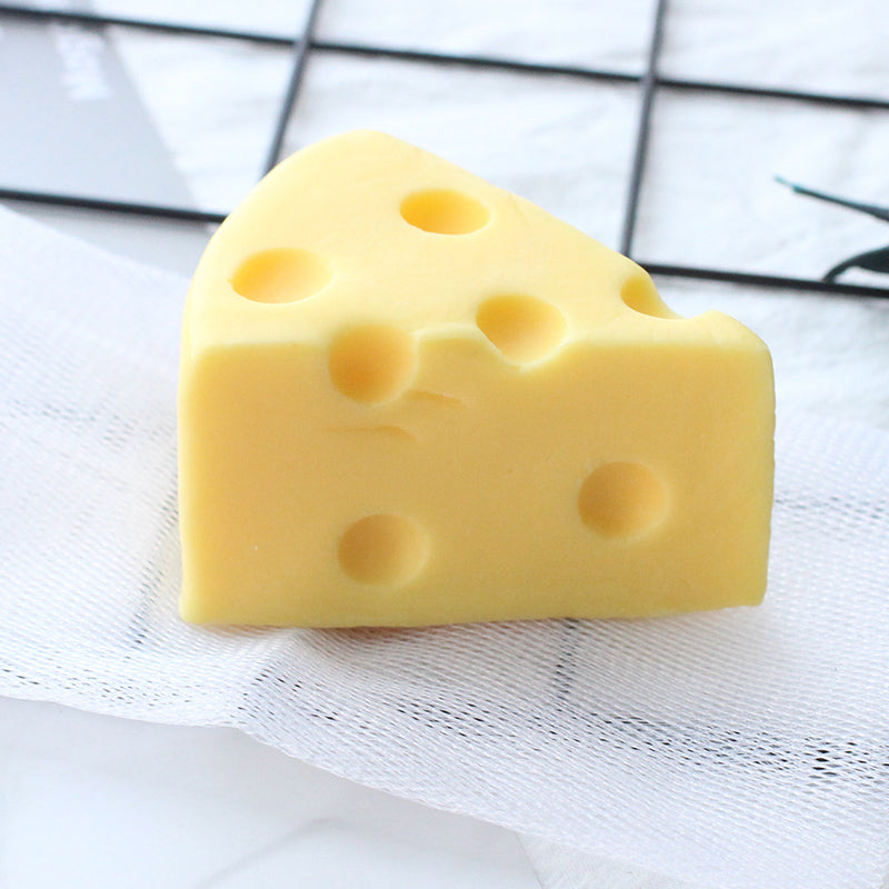 1Pc Cheese Cleansing Soap Anti Mites Pore Mini Remove Acne Cheese Facial Soap Oil Control Brighten Skin