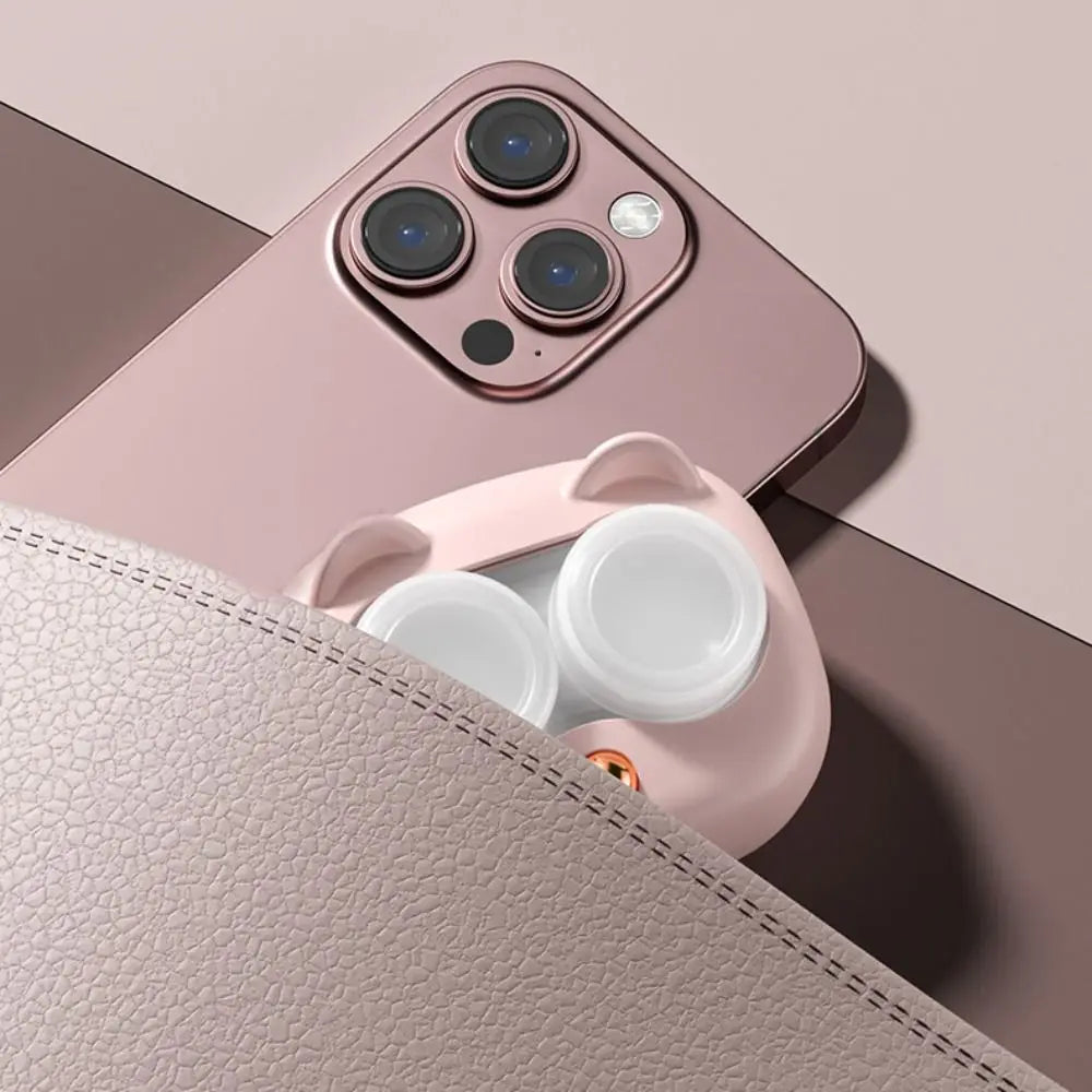 Contact Lenses Cleaner Portable Fully Automatic Protein Ultrasonic Cleaning Machine Contact Lenses Case with Removable Box