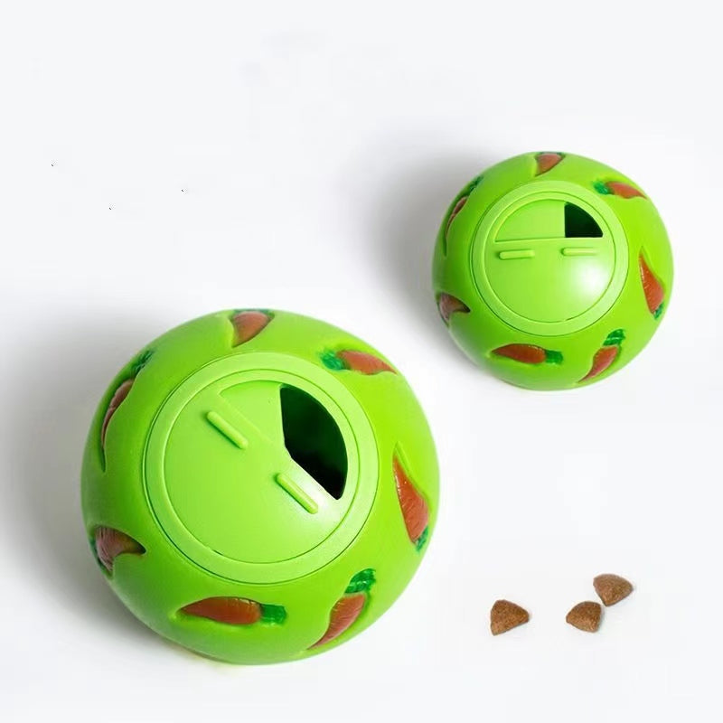 Multi-Color Rabbit Treat Ball • Pet Slow Feeder Interactive Toy Chew-Resistant Treat Dispensing Ball for Rabbits, Ferrets, Kittens, Guinea Pigs & Cats