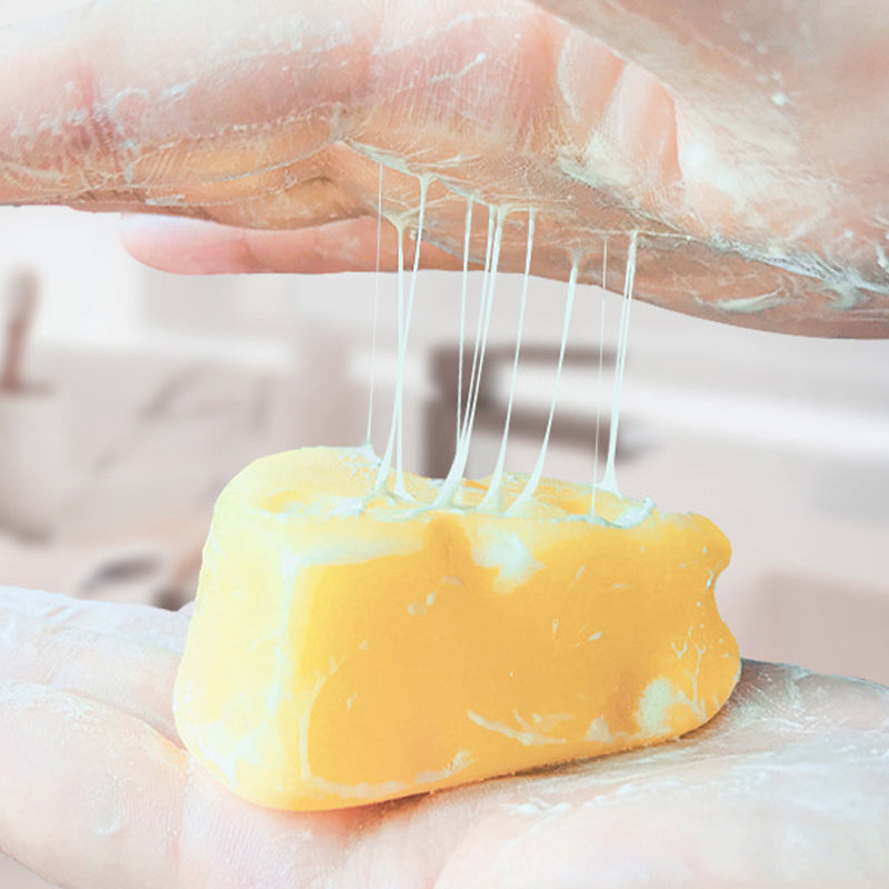 1Pc Cheese Cleansing Soap Anti Mites Pore Mini Remove Acne Cheese Facial Soap Oil Control Brighten Skin