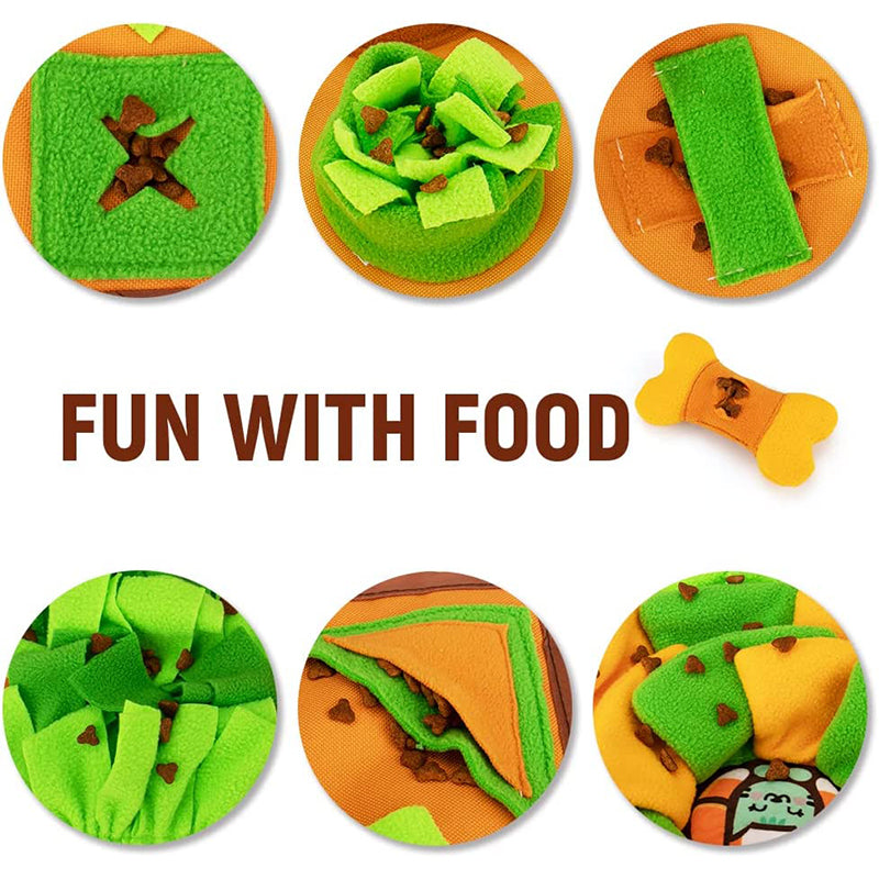 Pet Slow-Feeding Puzzle Dog Feeding Mat Puzzle Toys Sniffing Mats