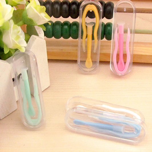 1 Set New Multicolor Contact Lenses Tweezers and Suction Stick for Special Clamps Tool Contact Lens Inserter Remover