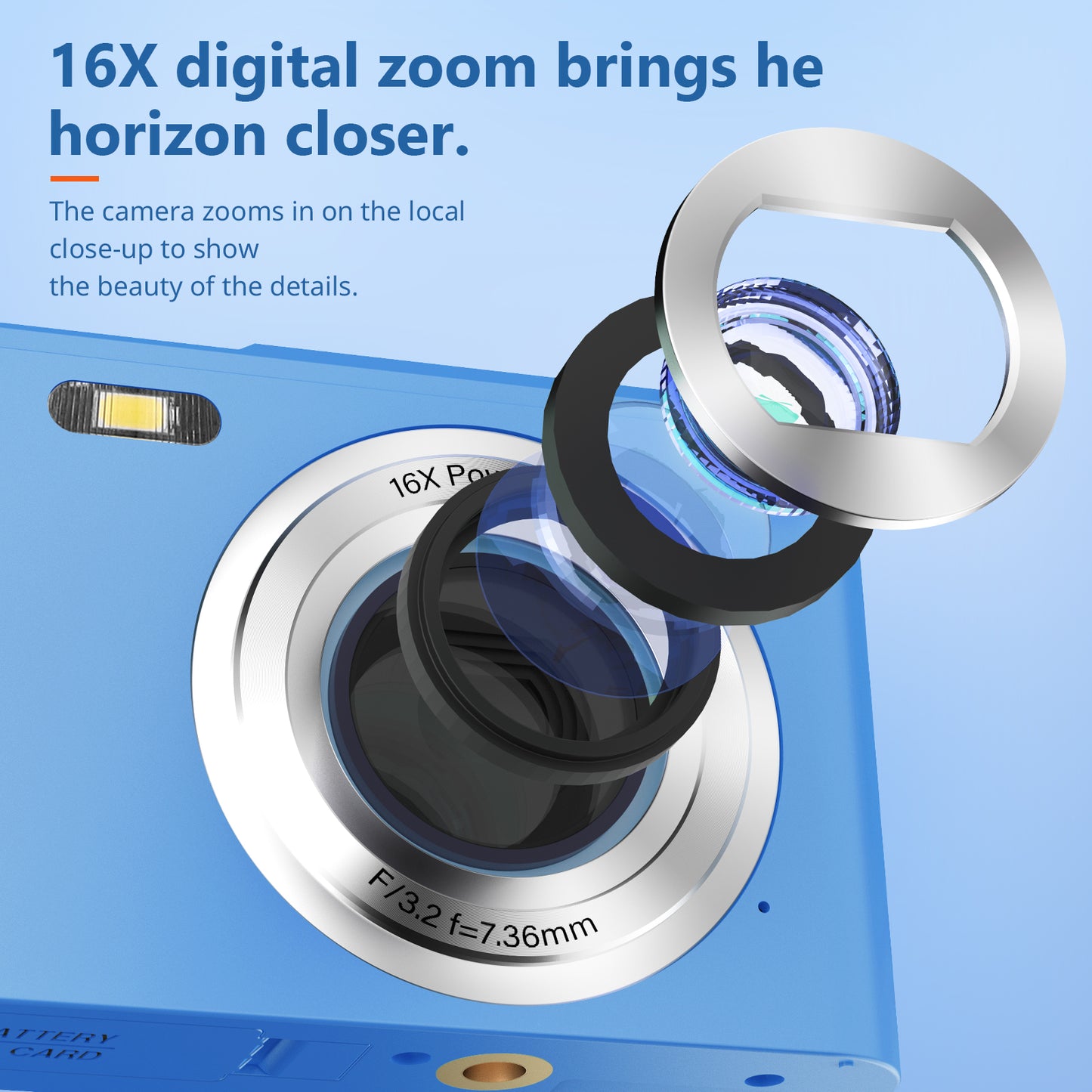 Mini High - Definition Digital Video Selfie Camera for Children's Photography Toys