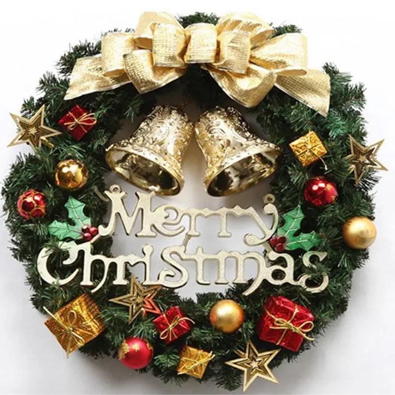 30cm New Year Christmas Wreaths for decorating doors and windows. They are Christmas ornaments, accessories and decorations.