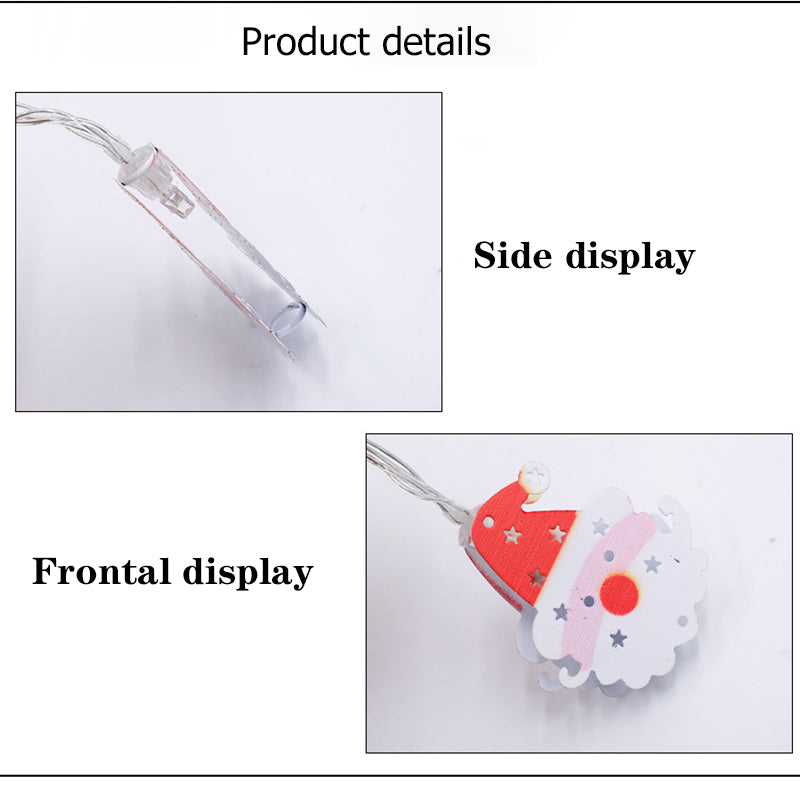 LED Fairy Lights Fawn Gloves Bell Garland | Battery-Operated Iron Lamp | Living Room Bedroom Garden Decor