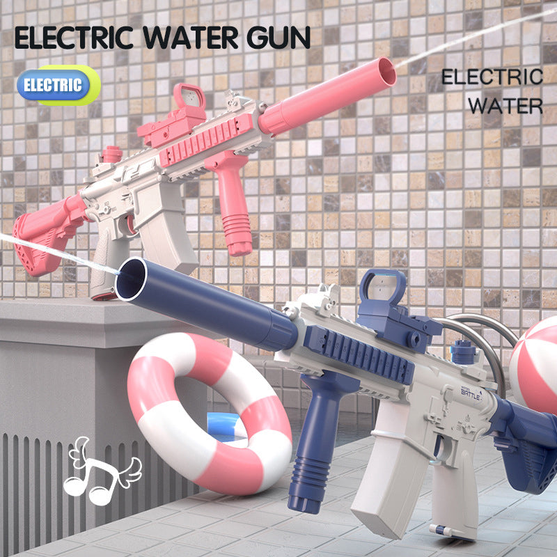 Electric Water Gun Pistol | 10M Long Range | Portable | M416 Design | Children Summer Beach Outdoor Fight Shooting Toys For Boys Kid Games
