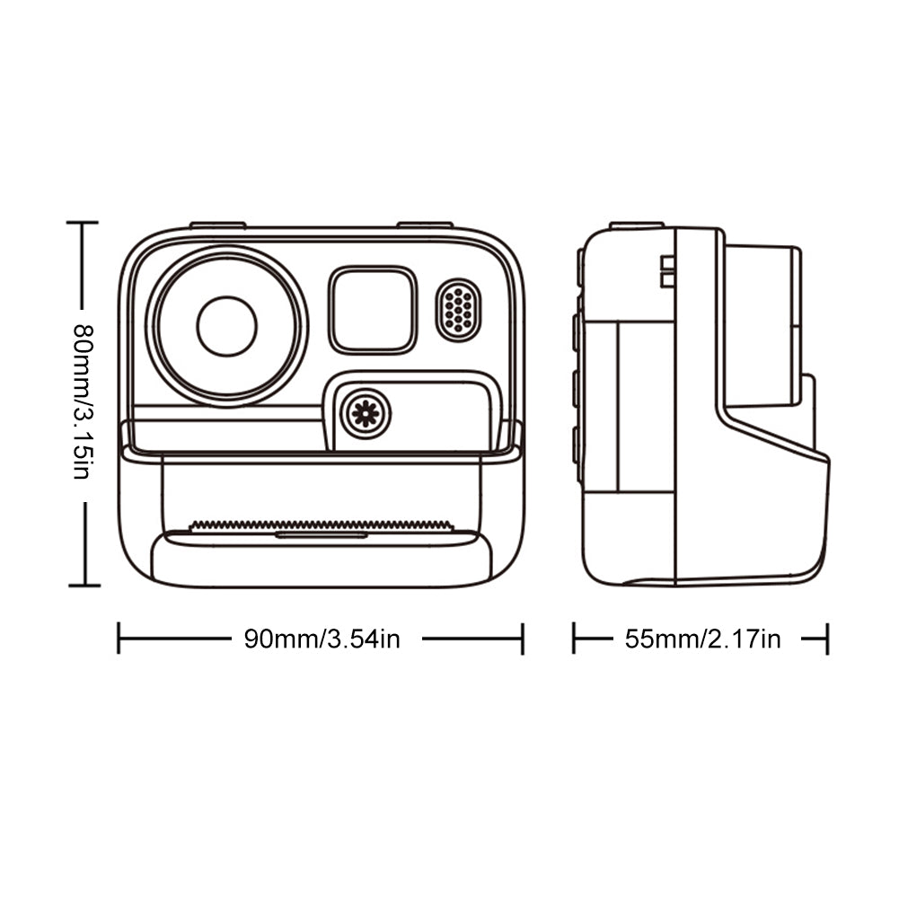 Children Instant Camera | Print Camera | 2.0" Screen | 1080P Video Photo Digital Camera