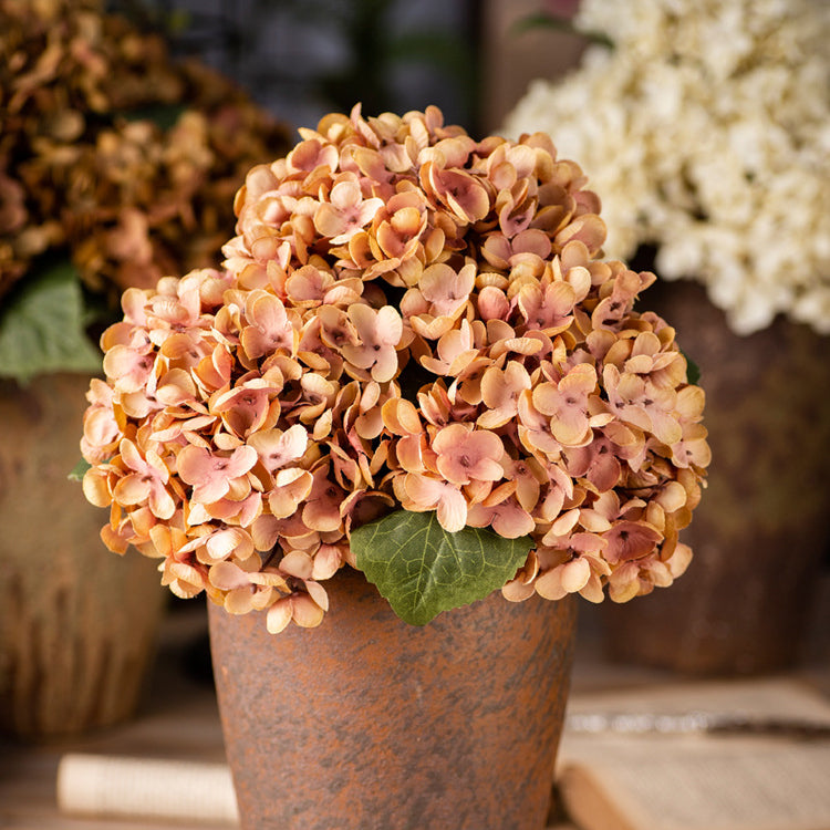 Artificial Hydrangea Silk Single Plastic Artificial Flower Shop Decoration Flower Arrangement Wedding Artificial Flower