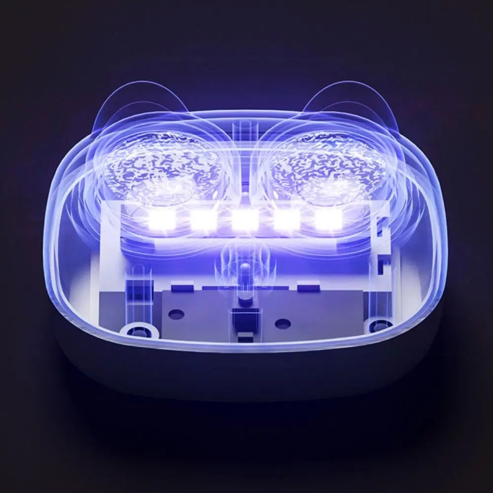 Contact Lenses Cleaner Portable Fully Automatic Protein Ultrasonic Cleaning Machine Contact Lenses Case with Removable Box