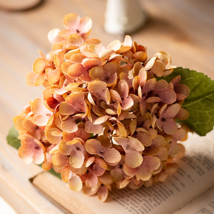 Artificial Hydrangea Silk Single Plastic Artificial Flower Shop Decoration Flower Arrangement Wedding Artificial Flower