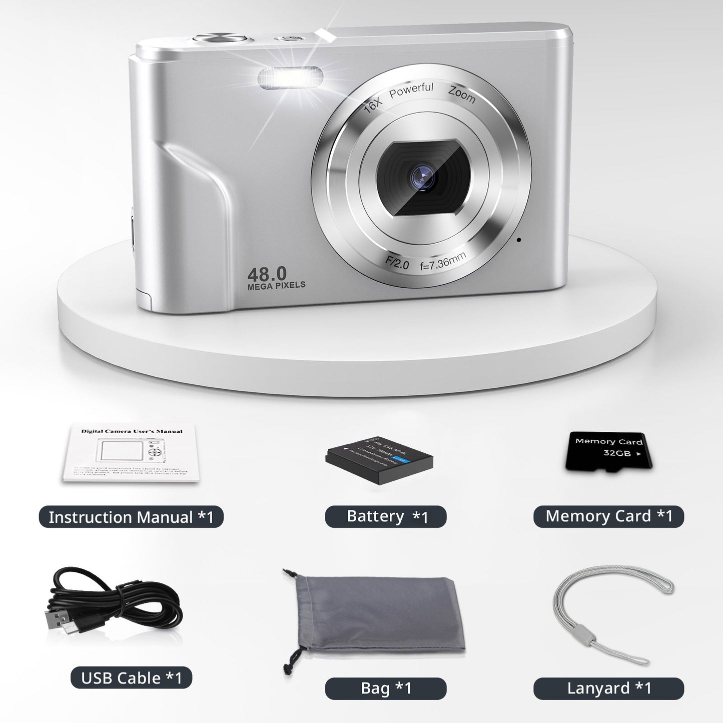 Mini High - Definition Digital Video Selfie Camera for Children's Photography Toys