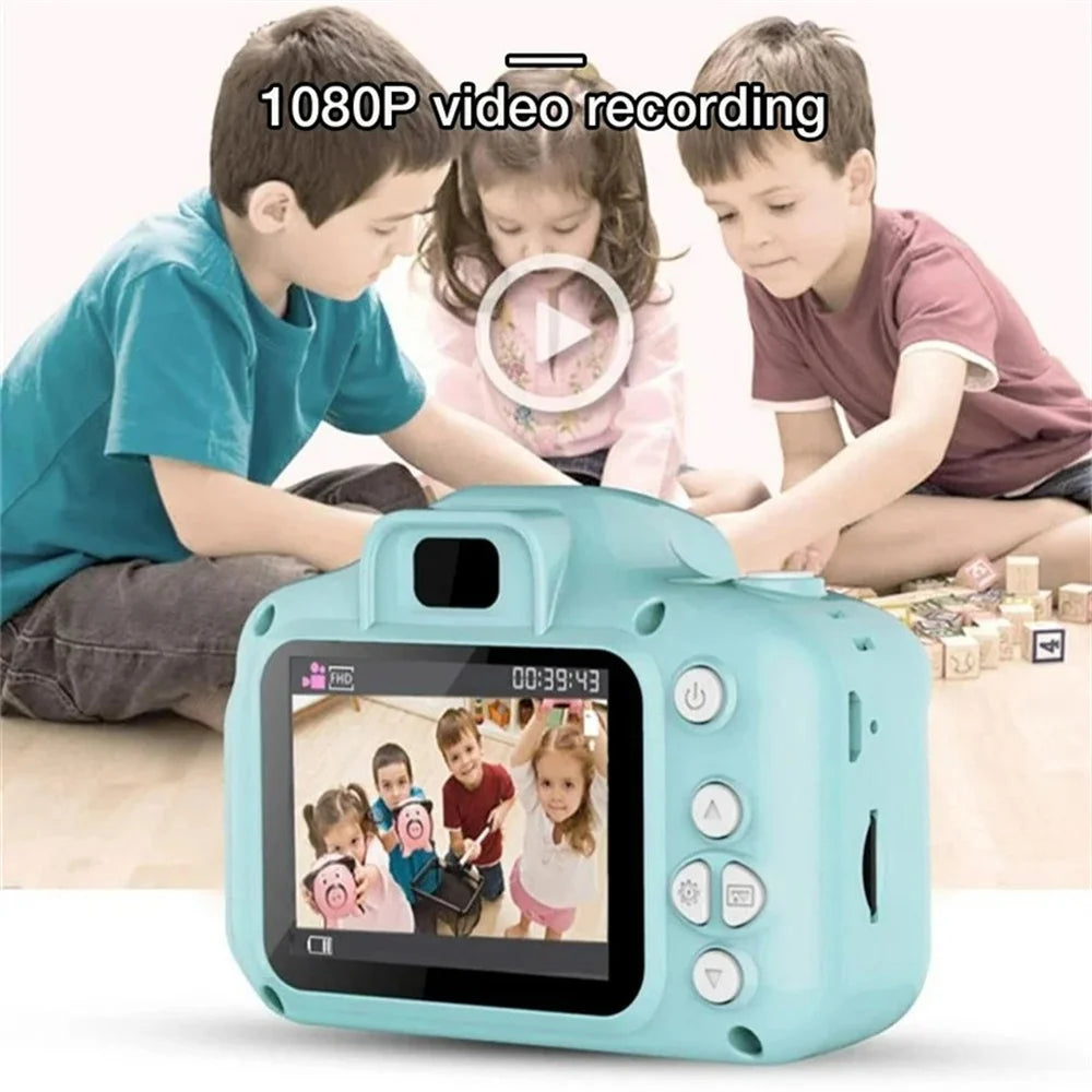Children's Camera Waterproof 1080P HD Cartoon Cute Outdoor Photography Toy