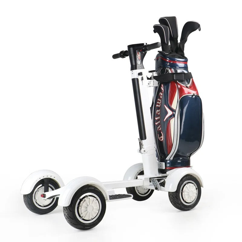 2025 New High Quality Lightweight Electric Club Car Golf Cart, Two Wheel Electric Mini Single Seat Electric Four Wheel Golf Cart