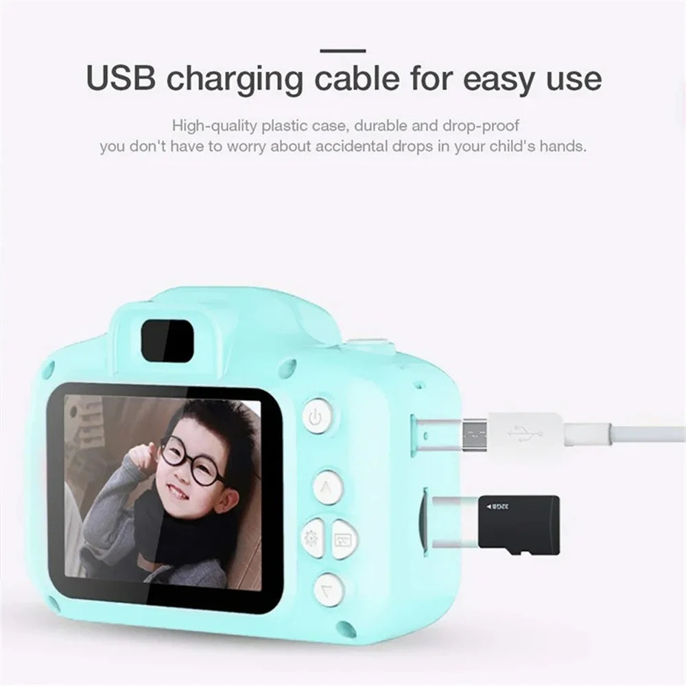 Children's Camera Waterproof 1080P HD Cartoon Cute Outdoor Photography Toy