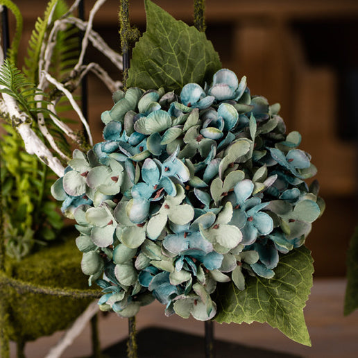 Artificial Hydrangea Silk Single Plastic Artificial Flower Shop Decoration Flower Arrangement Wedding Artificial Flower