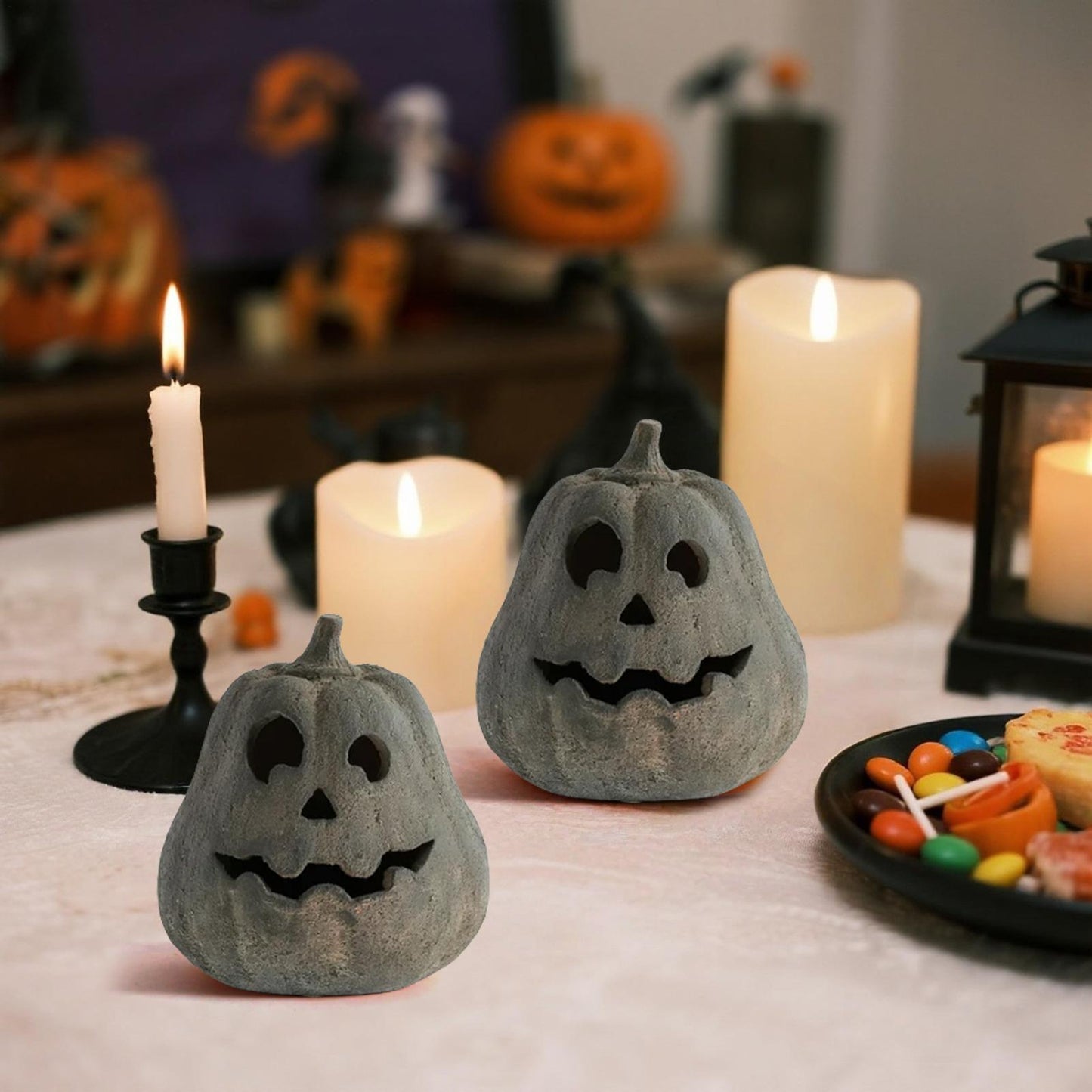 Halloween Pumpkin Lantern Light Up Pumpkin Decorations Halloween Decorations Home Props Party Supplies for Home Porch