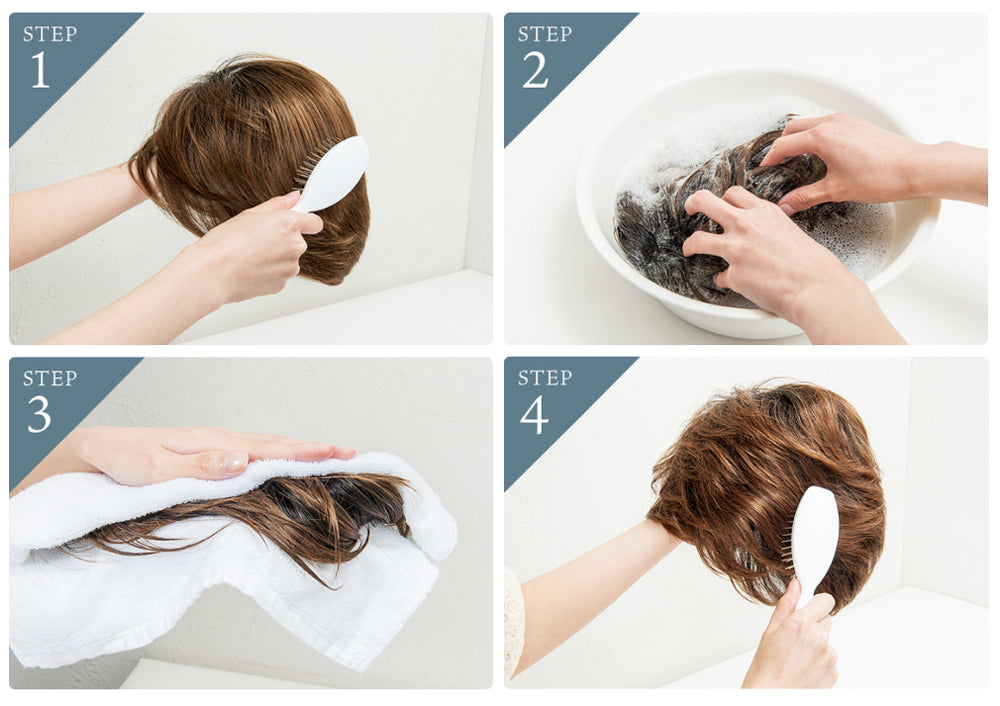 Hair women's hair wig with bangs heat resistant party daily natural use