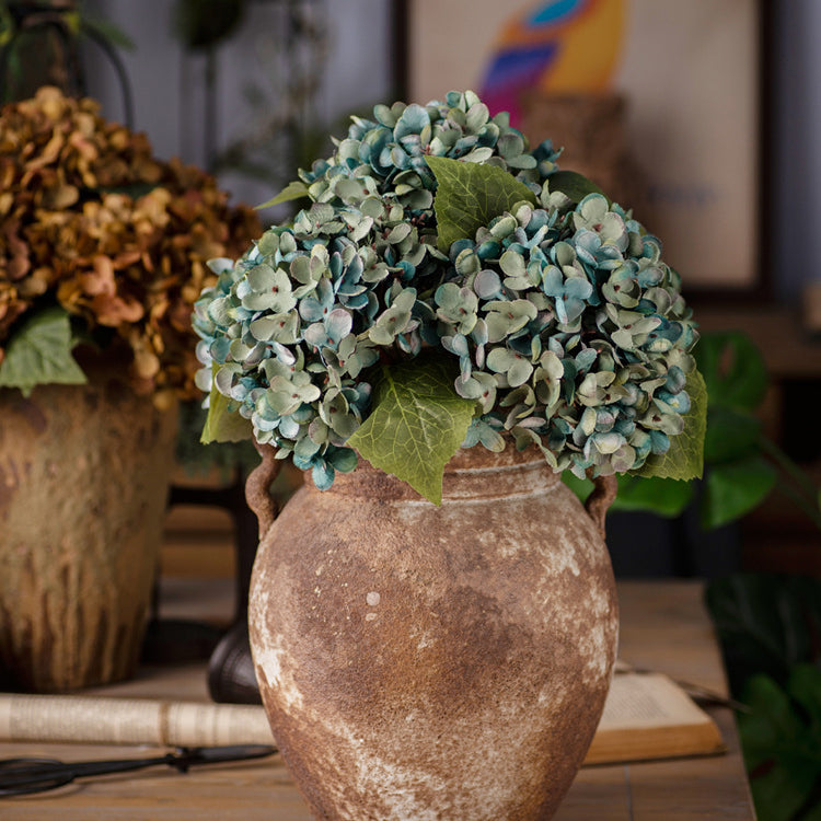 Artificial Hydrangea Silk Single Plastic Artificial Flower Shop Decoration Flower Arrangement Wedding Artificial Flower