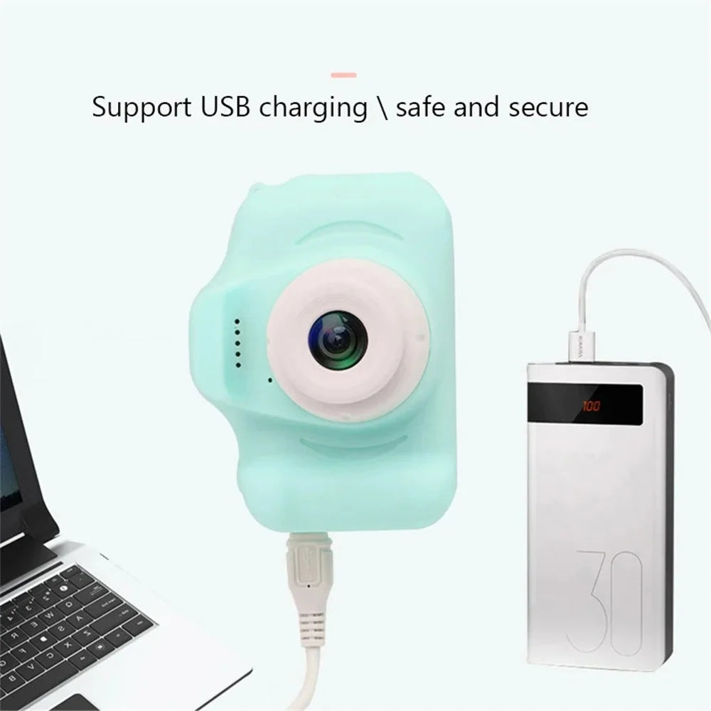 Children's Camera Waterproof 1080P HD Cartoon Cute Outdoor Photography Toy