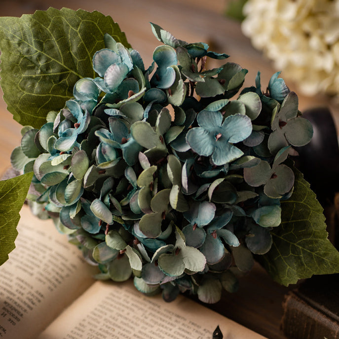Artificial Hydrangea Silk Single Plastic Artificial Flower Shop Decoration Flower Arrangement Wedding Artificial Flower