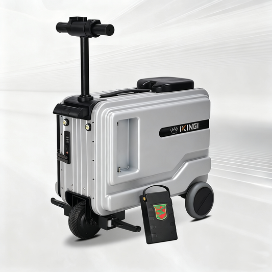 National 3C Certified | Multifunctional Smart Carry-on Luggage | Cycling Suitcase | Travel Trolley Case | Electric Luggage
