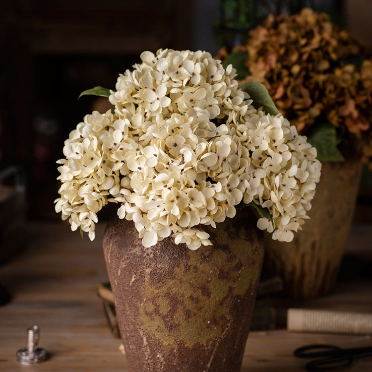 Artificial Hydrangea Silk Single Plastic Artificial Flower Shop Decoration Flower Arrangement Wedding Artificial Flower