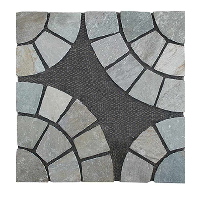 Ice-crack patterned irregular mesh cultural stone courtyard villa park paving tiles
