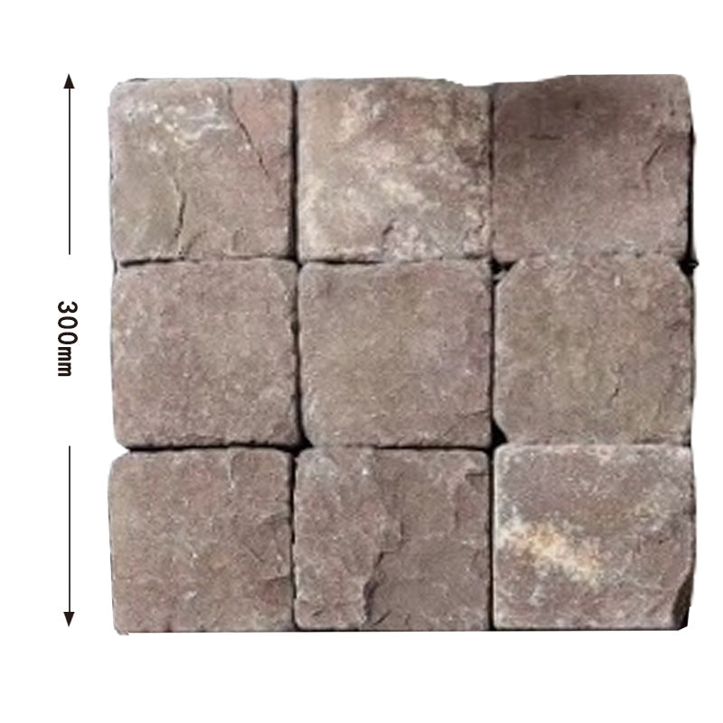 Natural stone small square bricks for outdoor courtyards and terraces, non-slip and wear-resistant floor tiles