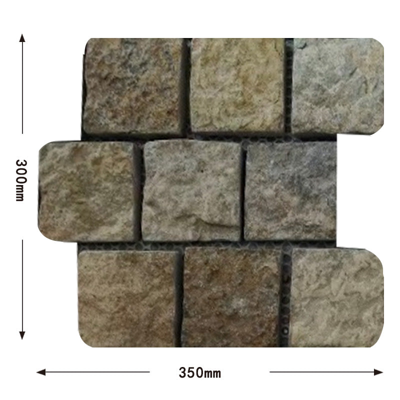 Natural stone small square bricks for outdoor courtyards and terraces, non-slip and wear-resistant floor tiles