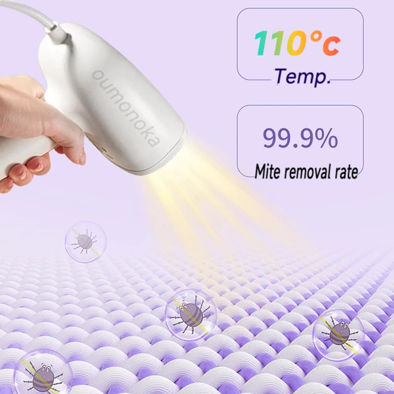 Fer à vapeur portatif 2 en 1 pour vêtements, générateur de vapeur pour vêtements, cuiseur vapeur électrique suspendu pour éliminer les acariens, appareil ménager