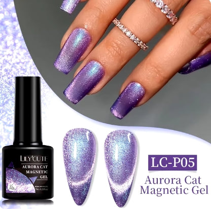 The magnetic gel nail polish of water - light cat - eye effect is soak