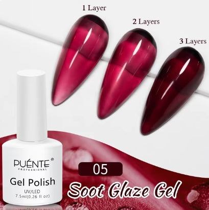 15ML Self-leveling Gel Nail Polish Clear Hard Modelling Rhinestone Nail Varnish