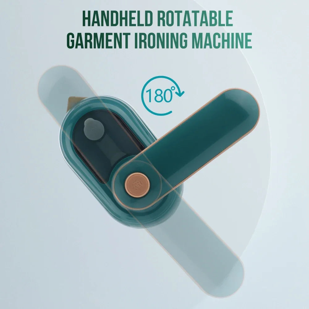 Mini rotierendes Dampfbügeleisen Handheld Nass- und Trockendampferzeuger mit doppeltem Heißdampfgenerator Tragbarer Dampfglätter für Zuhause und unterwegs Hängebügeln