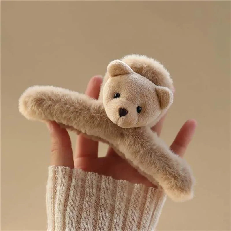 Nouvelle épingle à cheveux ours mignon pour femmes, design Kawaii, grandes pinces à cheveux, mode, grandes griffes, accessoires pour cheveux de fête, cadeau pour filles 2023
