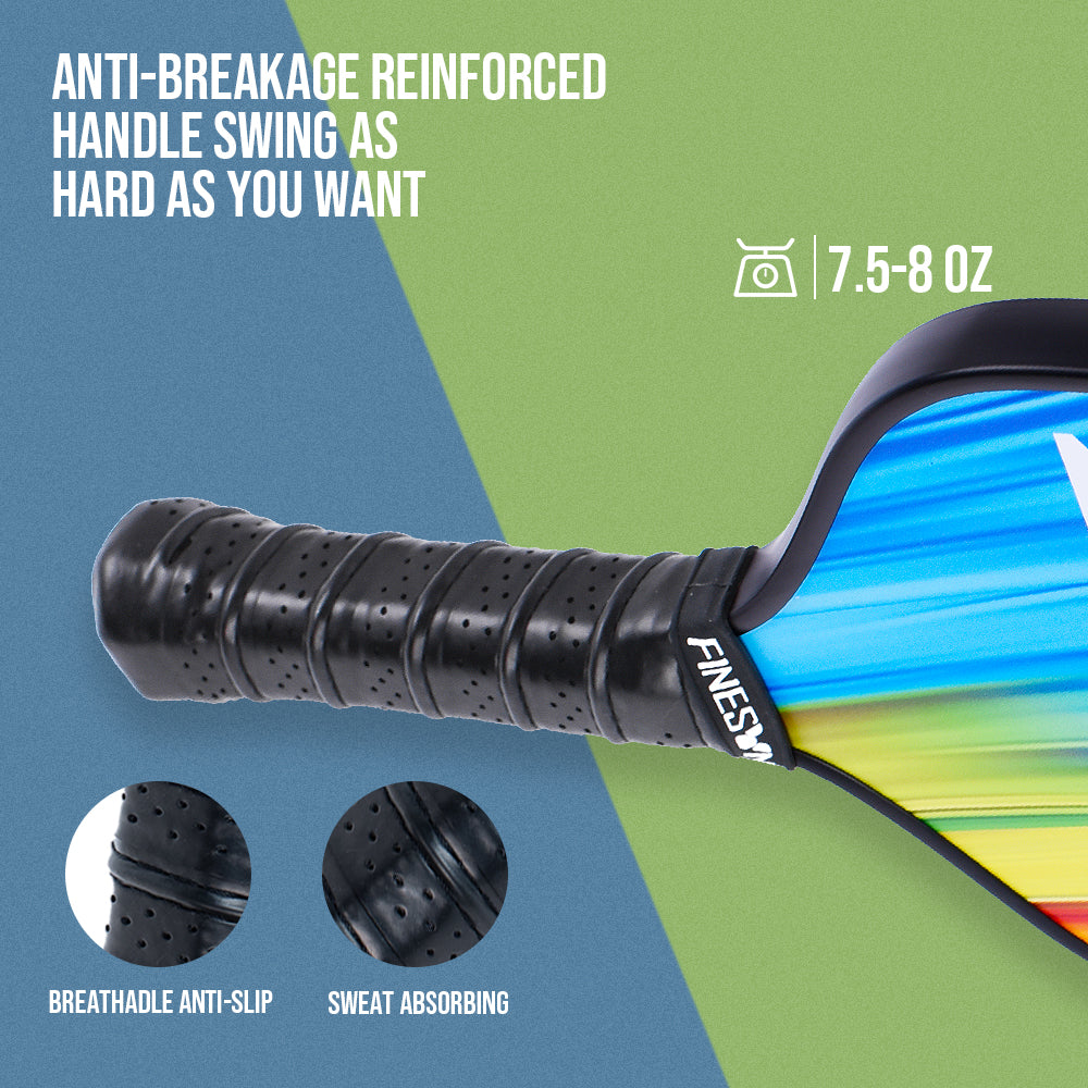 USAPA Compliant Fiberglass Pickleball Paddle Set | Enhanced Power + Carry Bag (Best Gift for Beginners)