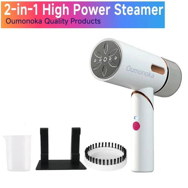 Fer à vapeur portatif 2 en 1 pour vêtements, générateur de vapeur pour vêtements, cuiseur vapeur électrique suspendu pour éliminer les acariens, appareil ménager