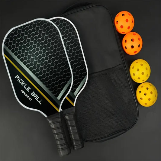 Graphite Carbon Fiber USAPA Approved Lightweight Racquet Set | Indoor & Outdoor All-Age Exercise Gear