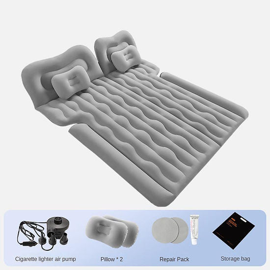 Inflatable Air Mattress | Thickened Flocking Car Sleeping Bed | Quick Pumping-up