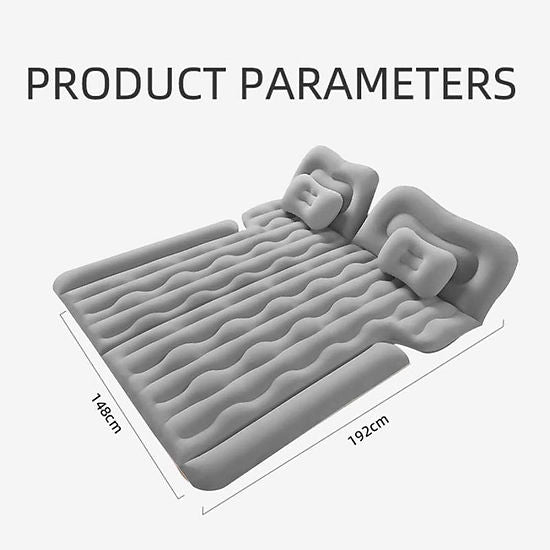 Inflatable Air Mattress | Thickened Flocking Car Sleeping Bed | Quick Pumping-up
