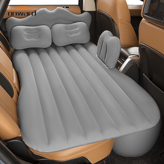 Inflatable Air Mattress | Thickened Flocking Car Sleeping Bed | Quick Pumping-up