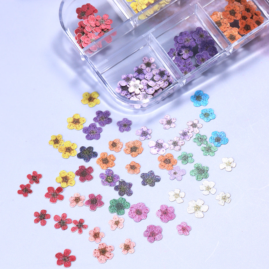 DIY colorful flower nail decoration accessories