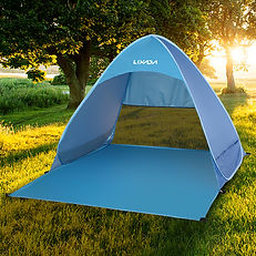 Beach Vacation Folding Three Piece Gear Set | Outdoor Camping Tent | 2-4 People