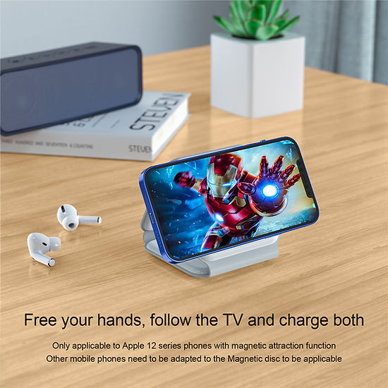 3 in 1 Magnetic Wireless Charger Pad Stand Fast Wireless Charging Dock Station