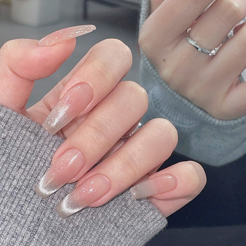Nail art patches, press-type nail tips, nail art supplies, reusable glue, ABS material fake nails, full-on fake nails