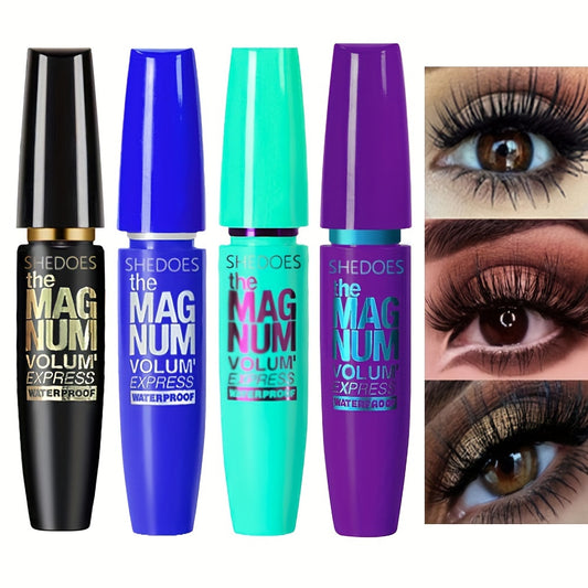 4D Black Lash Set Thickening, Lengthening, Curling, Waterproof Liquid Fiber Mascara