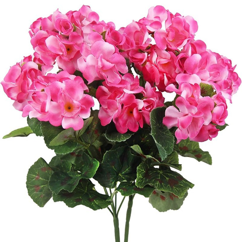 2/5pcs Artificial Flowers Silk Begonia Flowers Outdoor Garden Arch Decoration