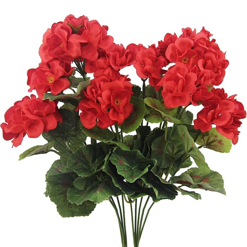 2/5pcs Artificial Flowers Silk Begonia Flowers Outdoor Garden Arch Decoration