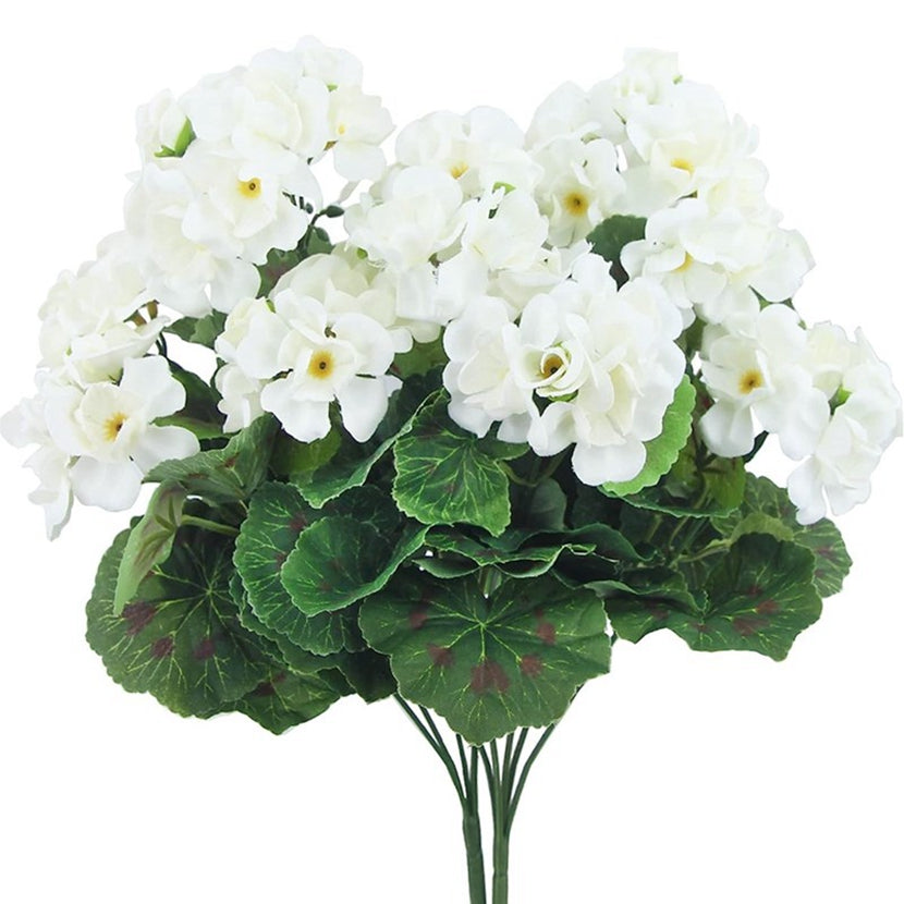 2/5pcs Artificial Flowers Silk Begonia Flowers Outdoor Garden Arch Decoration